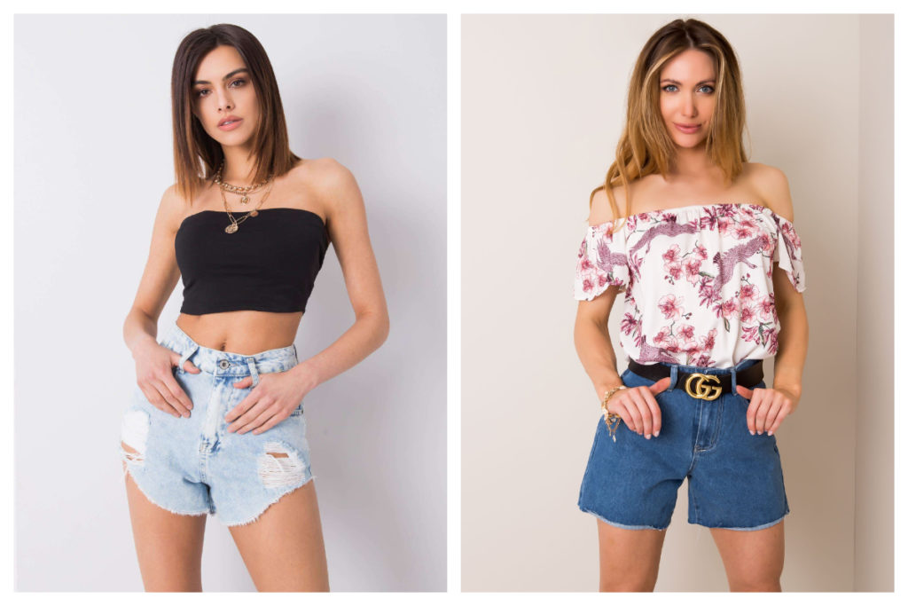 Najmodniejsze szorty jeansowe Luźne szorty jeansowe