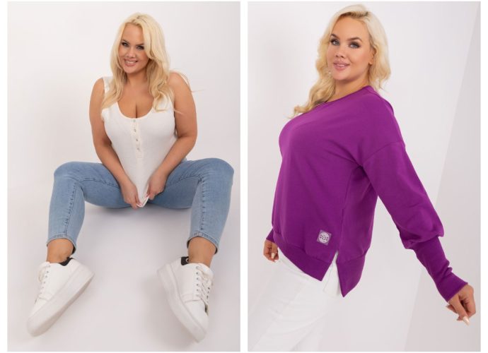 Modne duże rozmiary - stylowe topy plus size