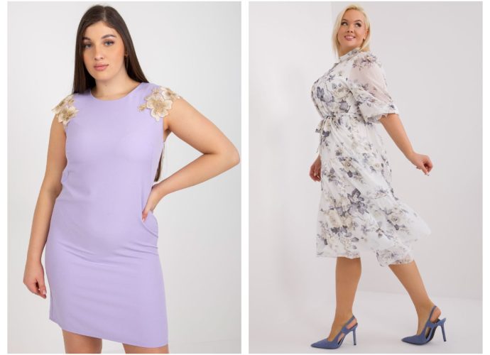 Dopasowane sukienki na wesele plus size